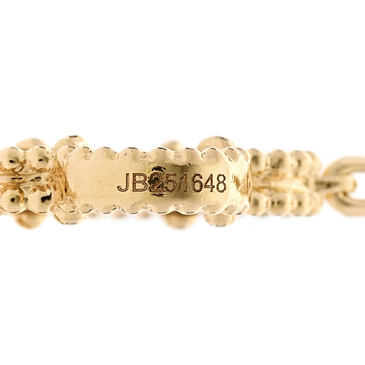 Van Cleef & Arpels 18K Yellow Gold Mother of Pearl 10 Motifs Vintage Alhambra Necklace