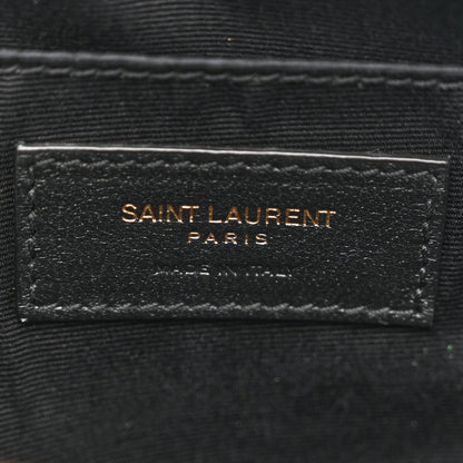 Saint Laurent Calfskin Matelasse Lou Camera Bag Dark Beige