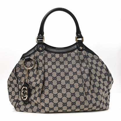 Gucci Monogram Medium Sukey Tote Navy