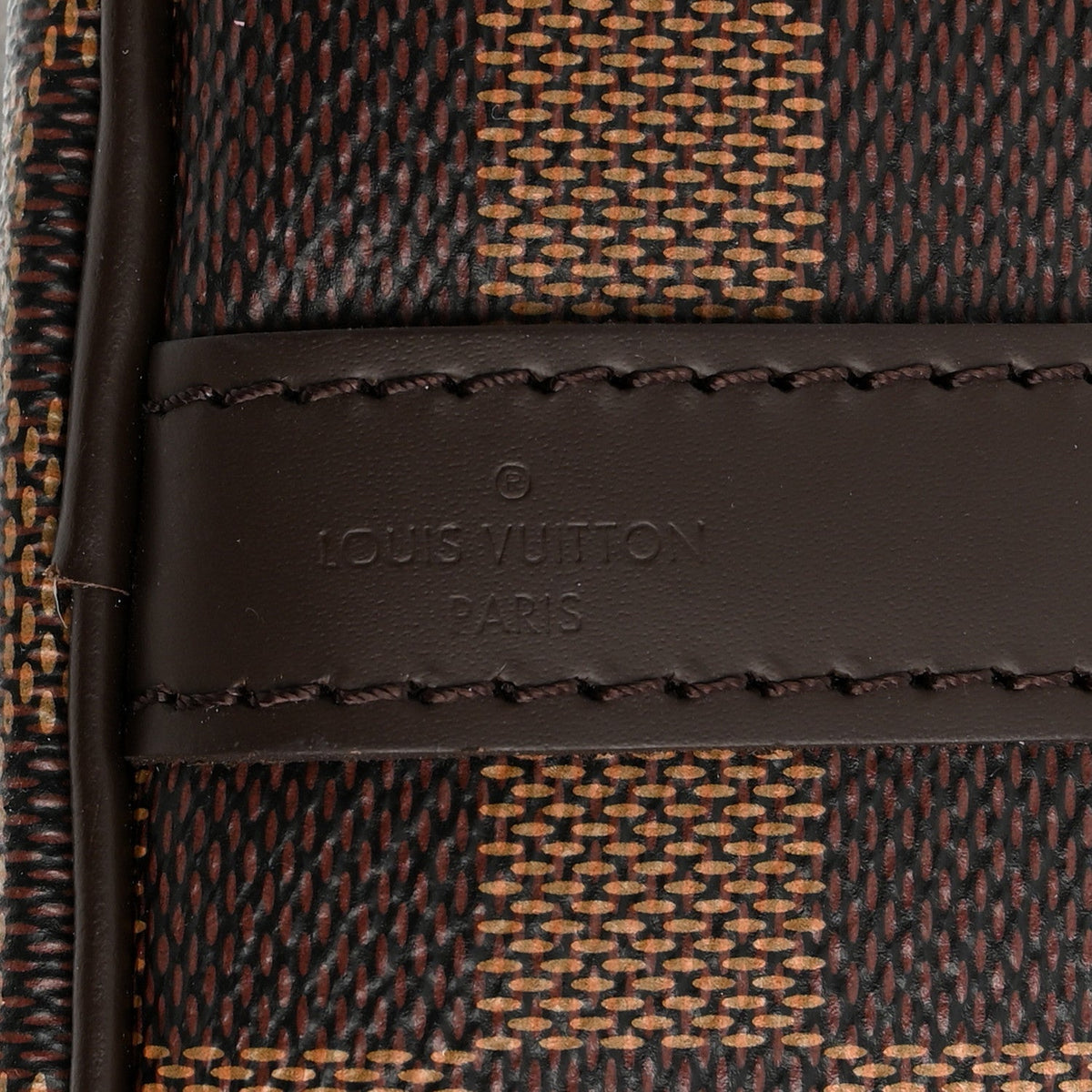 Louis Vuitton Damier Ebene Speedy Bandouliere 25 Brown