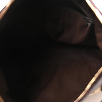 Gucci Metallic Monogram Large D Gold Hobo Purple