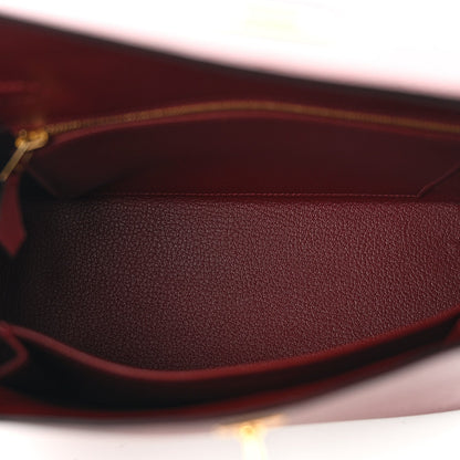 Hermes Epsom Kelly Sellier 25 Rouge H