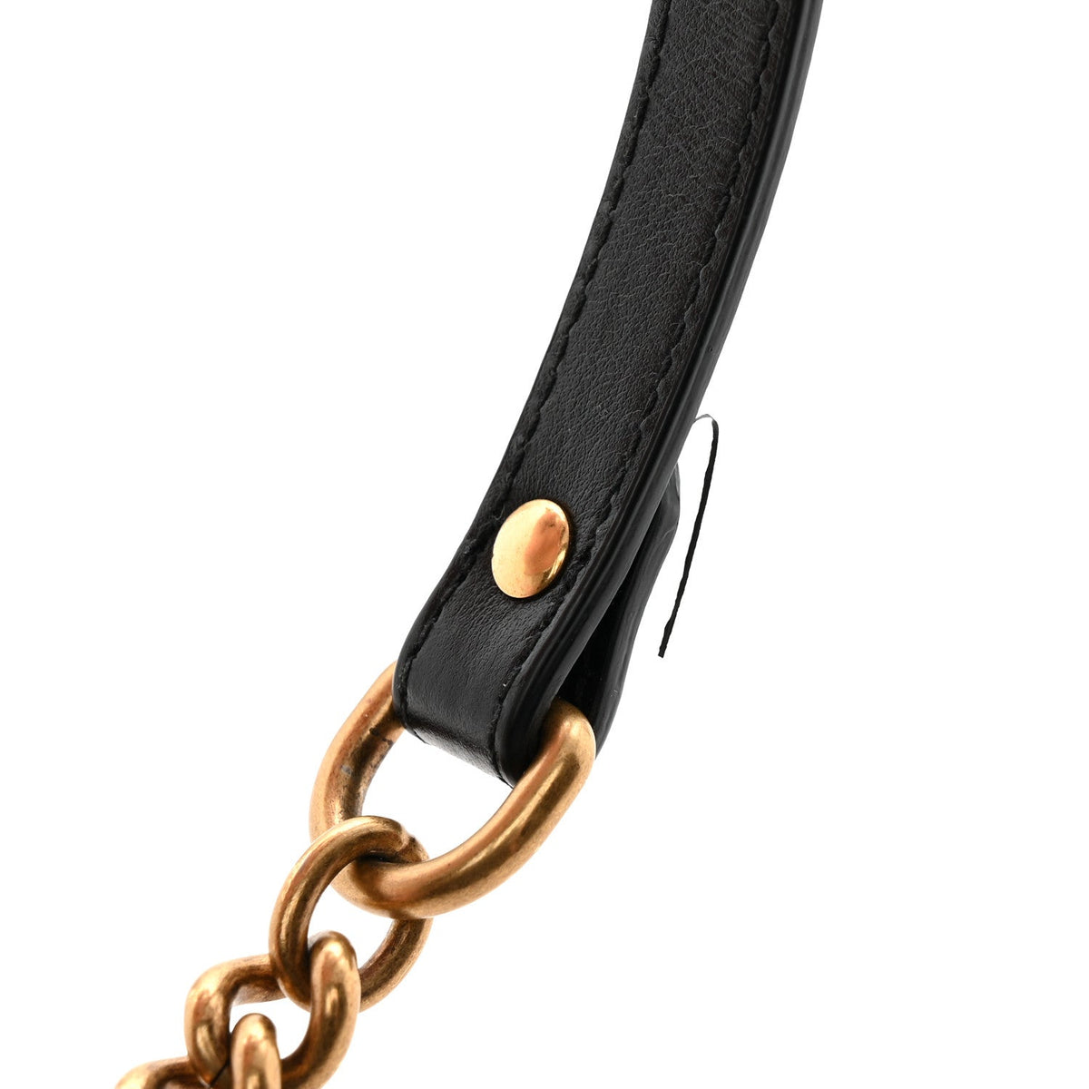 Gucci Calfskin Matelasse Small GG Marmont Top Handle Bag Black