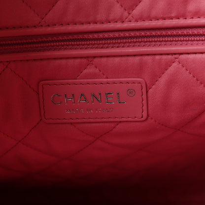 Chanel Shiny Calfskin Quilted Chanel 22 Bag Pink