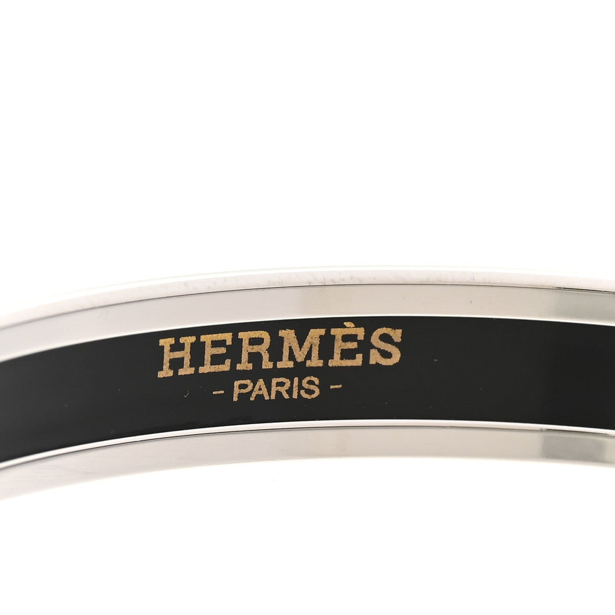 Hermes Enamel Printed Extra Narrow Bracelet 60 Pink