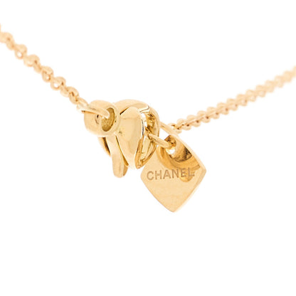 Chanel 18K Yellow Gold Coco Crush Round Pendant Necklace