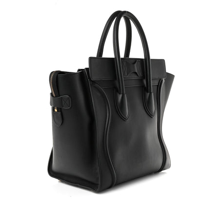 Celine Smooth Calfskin Mini Luggage Black 1943259