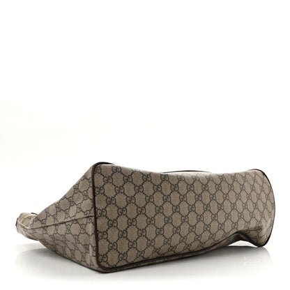 Gucci Soft GG Supreme Courrier Medium Crossbody Tote Beige New Acero 1981461
