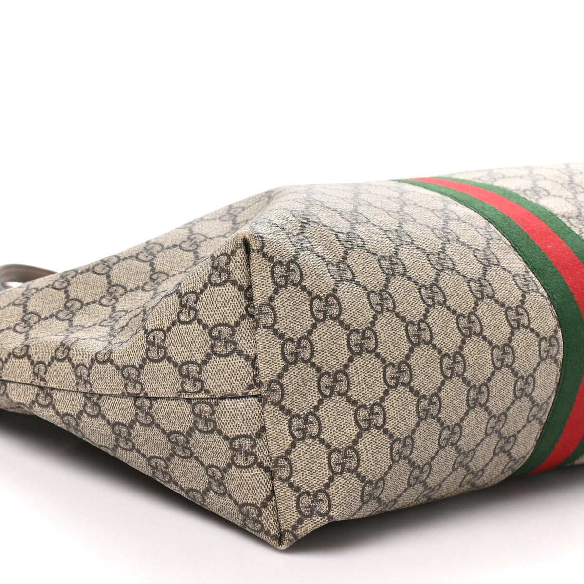 Gucci GG Supreme Monogram Medium Ophidia Shopping Tote Brown