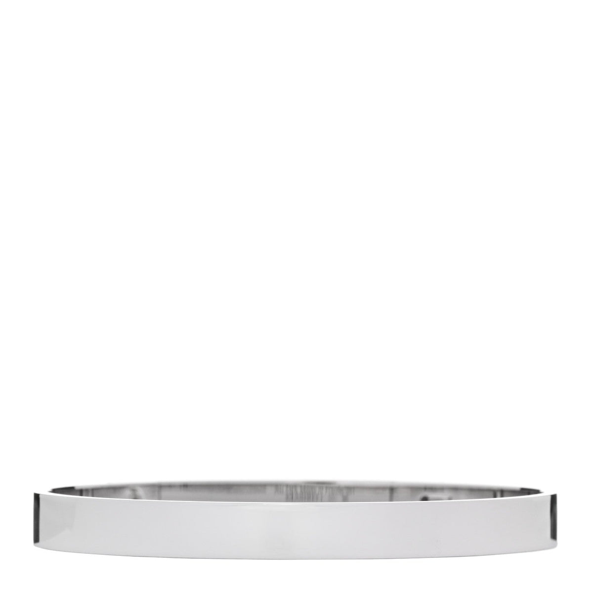 Hermes 18K White Gold Diamond PM Collier De Chien Bracelet SH