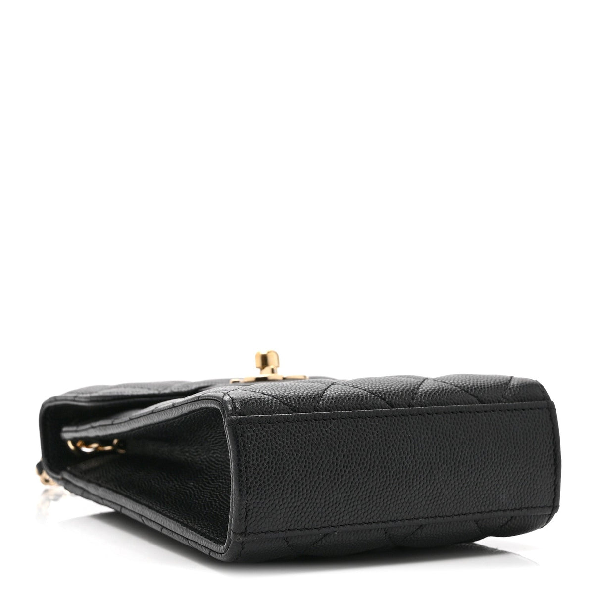 Chanel Caviar Quilted Classic Phone Holder Black