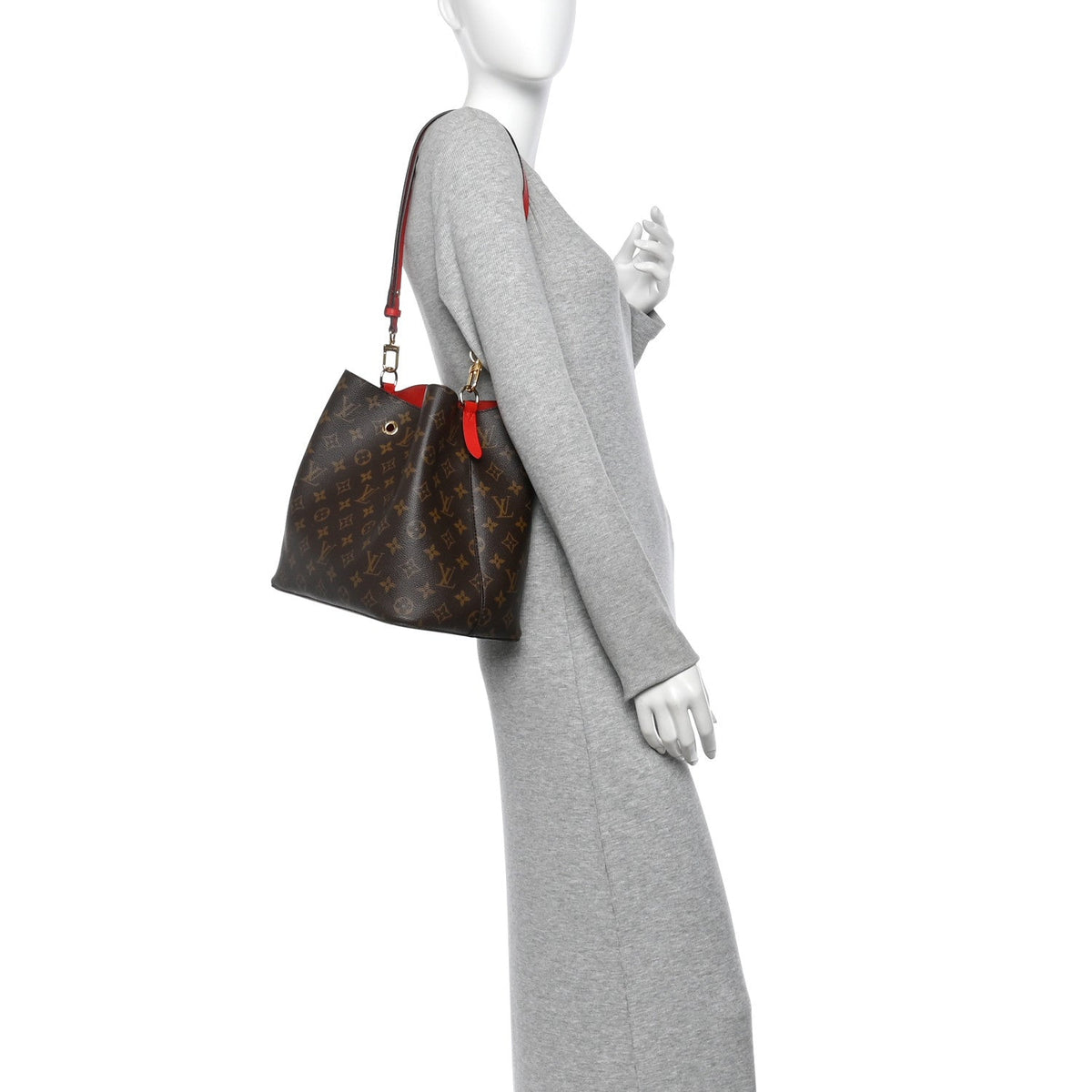 Louis Vuitton Monogram Neonoe MM Shoulder Bag Coquelicot 1984916