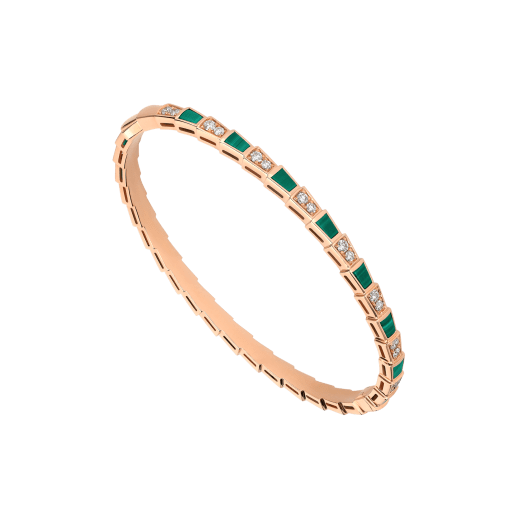 18K Gold Diamonds BVLGARI Serpenti Viper Bracelet