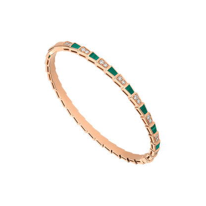 18K Gold Diamonds BVLGARI Serpenti Viper Bracelet