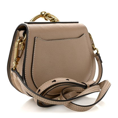 Chloe Calfskin Suede Small Nile Bracelet Bag Biscotti Beige