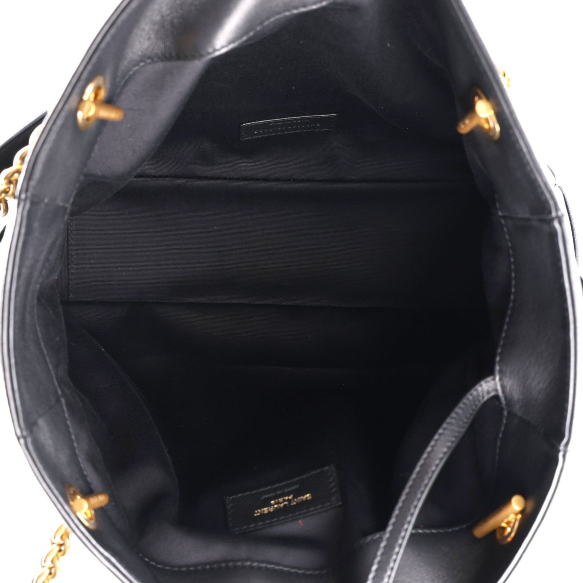 Saint Laurent Lambskin Small Jamie Shopping Tote Black