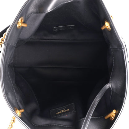 Saint Laurent Lambskin Small Jamie Shopping Tote Black