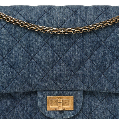 Chanel Denim Quilted 2.55 Reissue 227 Flap Blue
