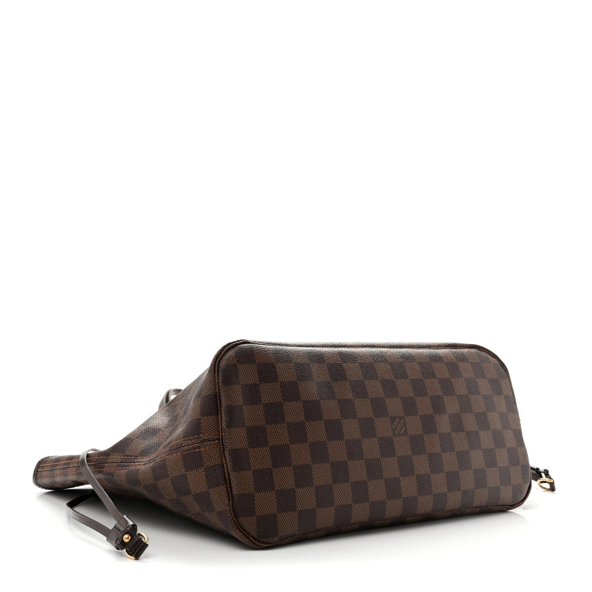 Louis Vuitton Coated Canvas Damier Ebene Neverfull MM Tote Bag Brown 1983208