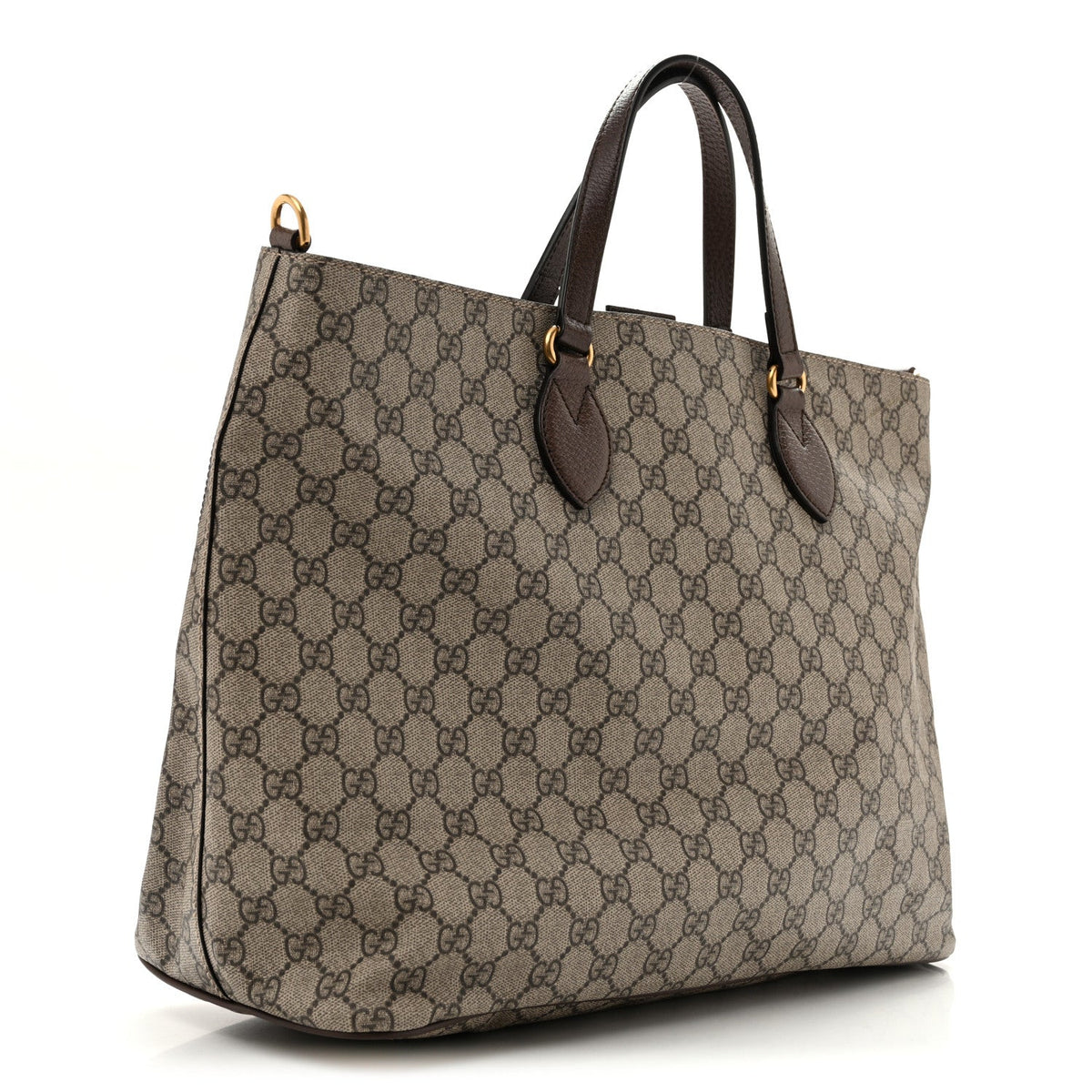 Gucci Soft GG Supreme Courrier Medium Crossbody Tote Beige New Acero 1981461