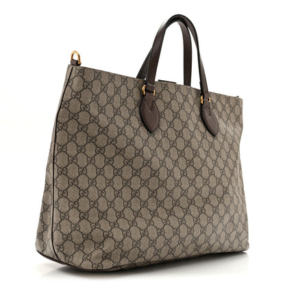 Gucci Soft GG Supreme Courrier Medium Crossbody Tote Beige New Acero 1981461
