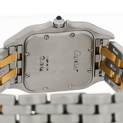 Cartier Stainless Steel 18K Yellow Gold 27mm Panthere Quartz Watch