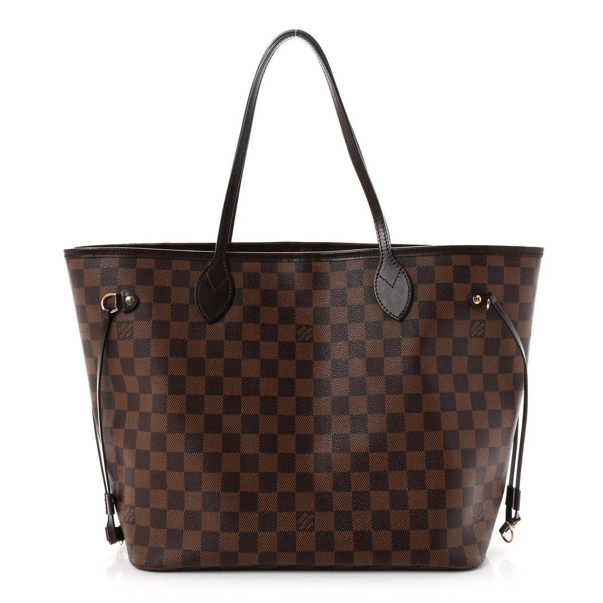 Louis Vuitton Damier Ebene Neo Neverfull MM Tote Bag Brown