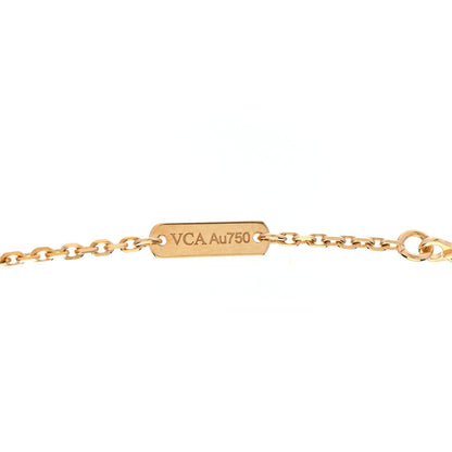 Van Cleef & Arpels 18K Yellow Gold Malachite Perlee Couleurs Pendant Necklace