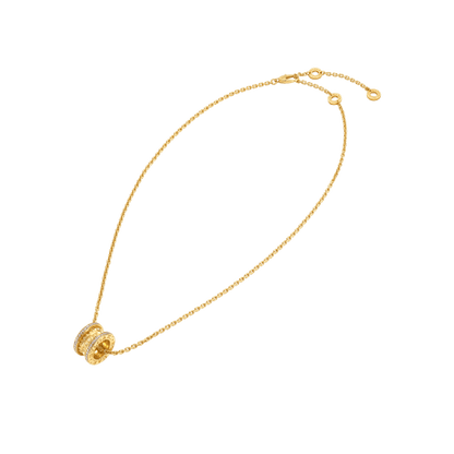 Bvlgari 18K Gold Diamond B.zero1 Necklace