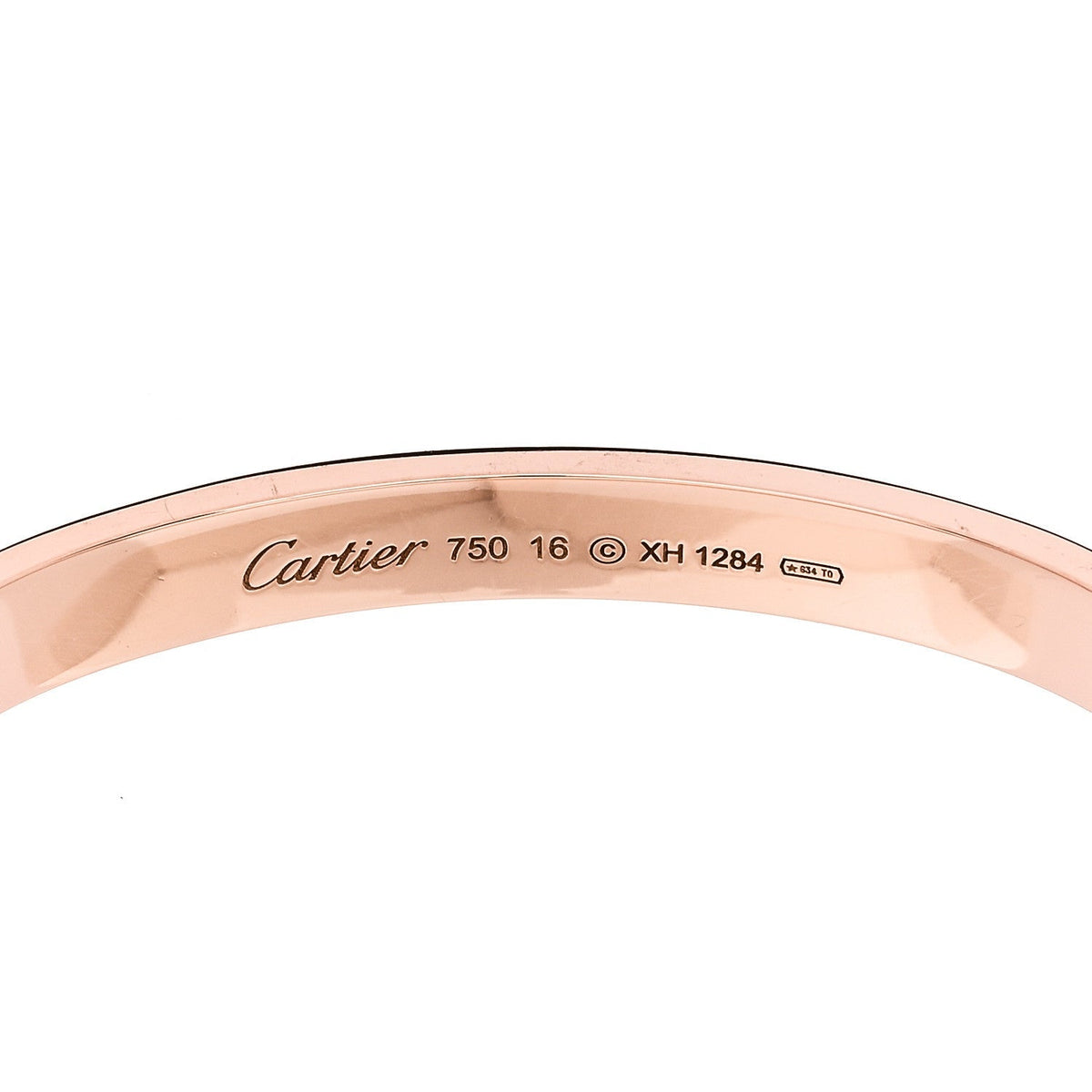 Cartier 18K Pink Gold LOVE Bracelet 16