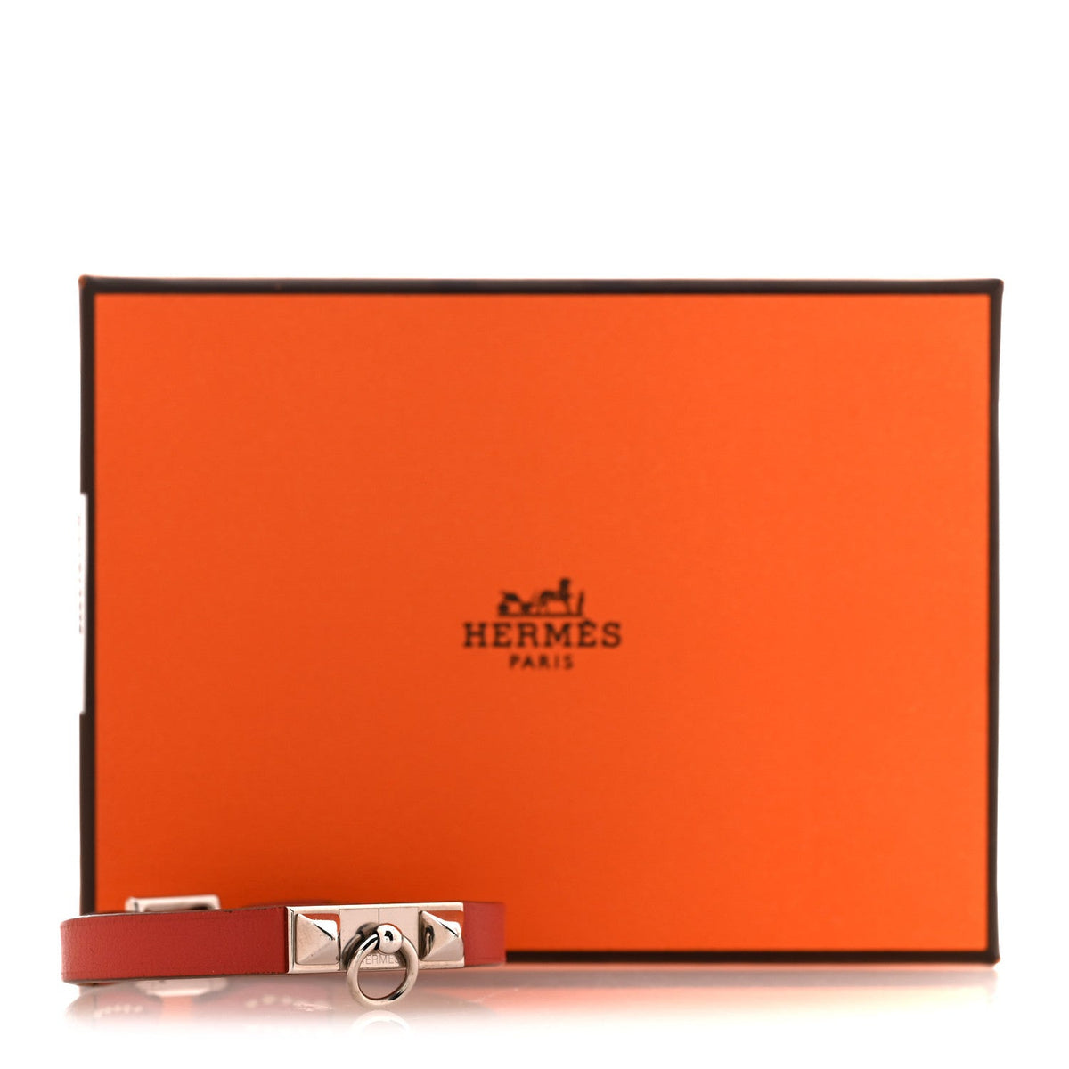Hermes Swift Micro Rivale Bracelet XS Sanguine Silver