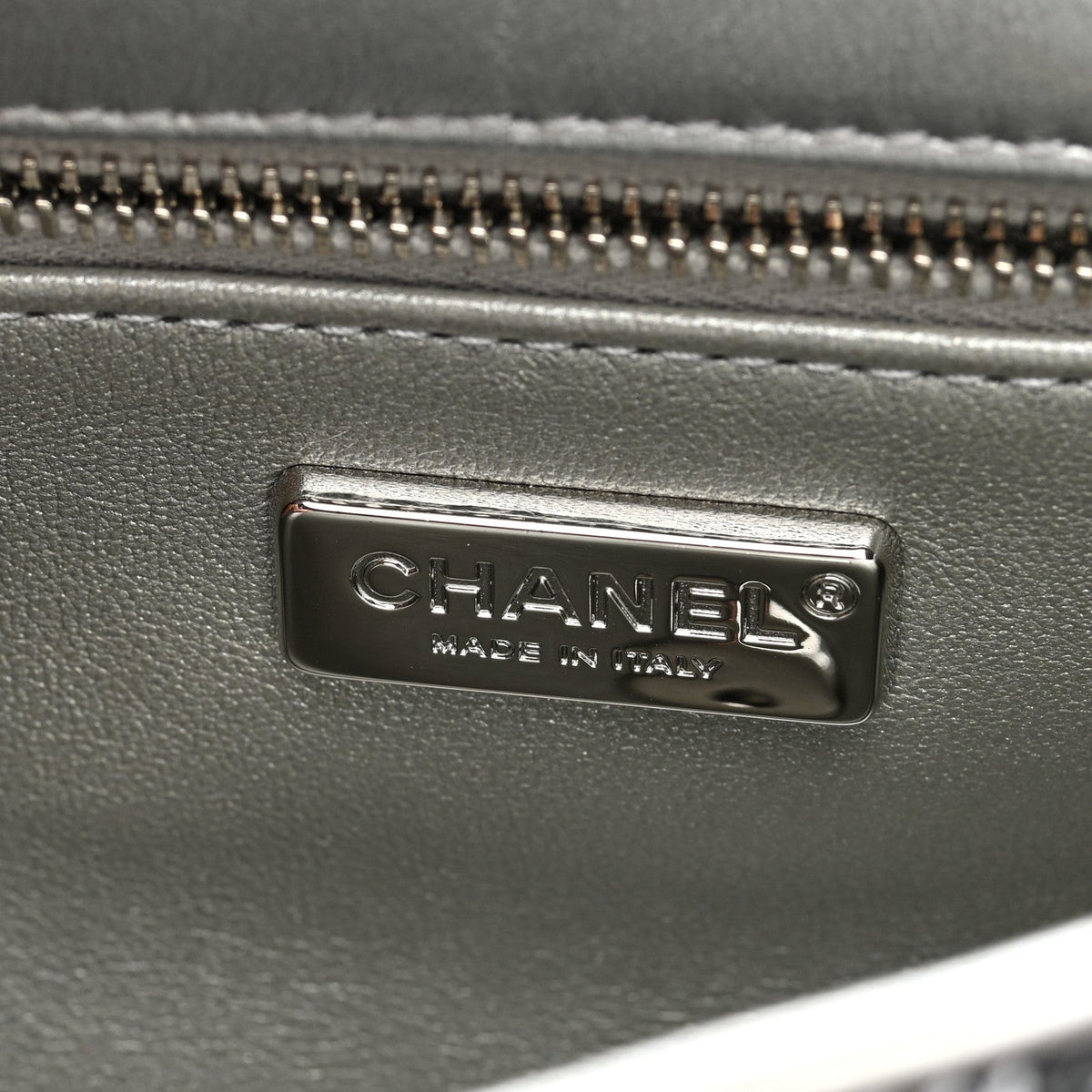 Chanel Sequin Mini Rectangular Flap Silver