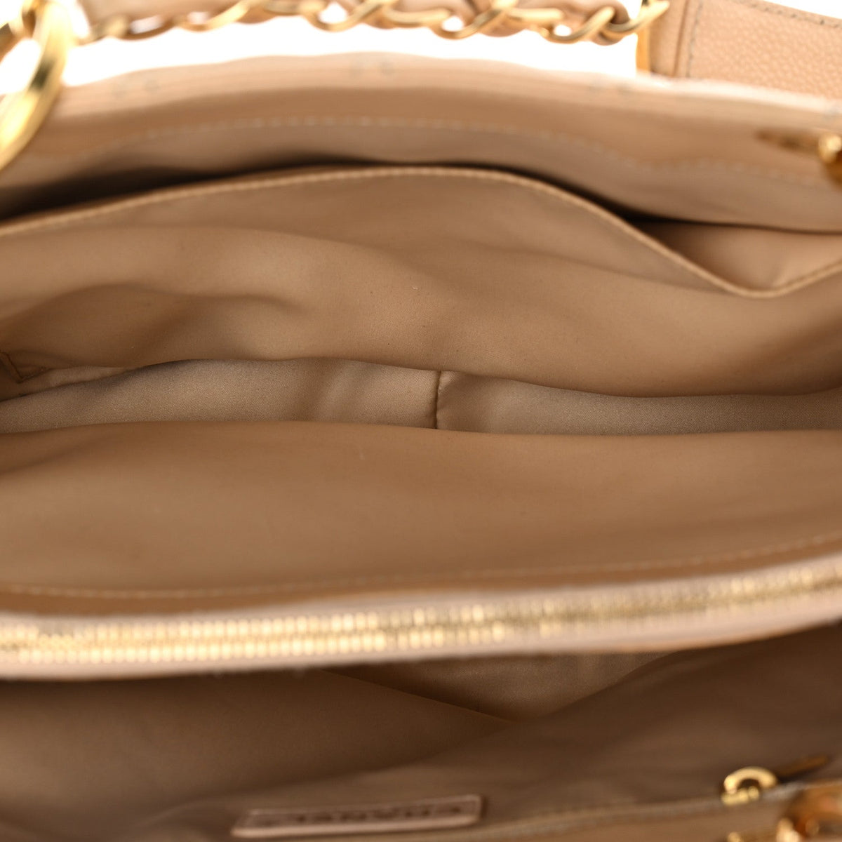 Chanel Caviar Quilted Grand Shopping Tote GST Beige