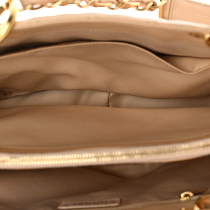 Chanel Caviar Quilted Grand Shopping Tote GST Beige