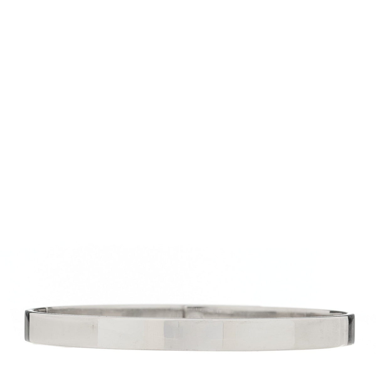 Hermes 18K White Gold Diamond PM Kelly Bracelet SH