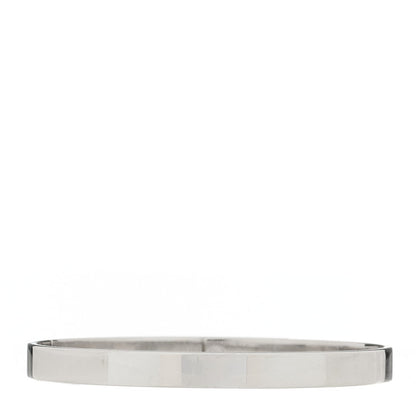 Hermes 18K White Gold Diamond PM Kelly Bracelet SH