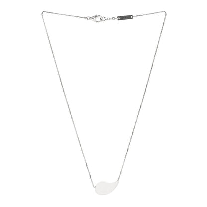 Bottega Veneta Sterling Silver Drop Pendant Necklace Green