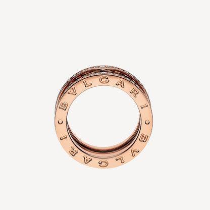 Bulgari 18K Gold Diamond B.zero1 Ring