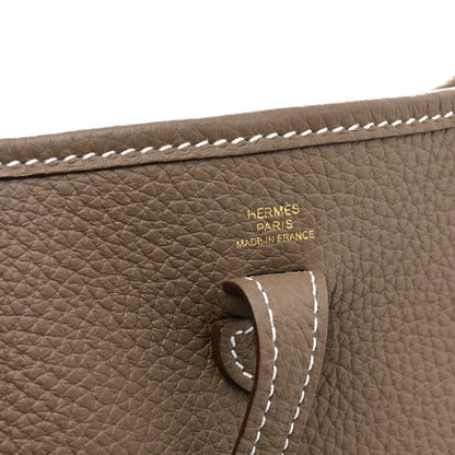 Hermes Taurillon Clemence Amazone Evelyne TPM Etoupe Bleu Indigo