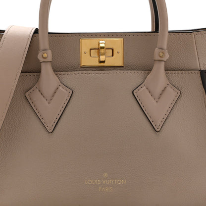 Louis Vuitton Calfskin Monogram On My Side PM Tote Bag Greige 1976660
