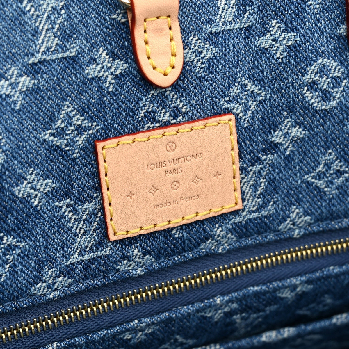 Louis Vuitton Monogram Denim Onthego MM Blue