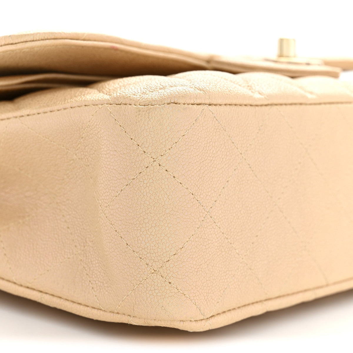Chanel Iridescent Caviar Medium Double Flap Bag Beige 1985123