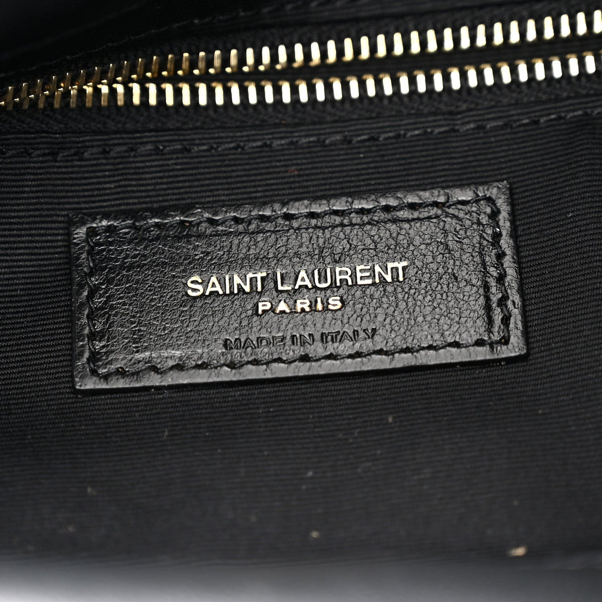 Saint Laurent Satin Patchwork Monogram Medium Jamie Bag Black