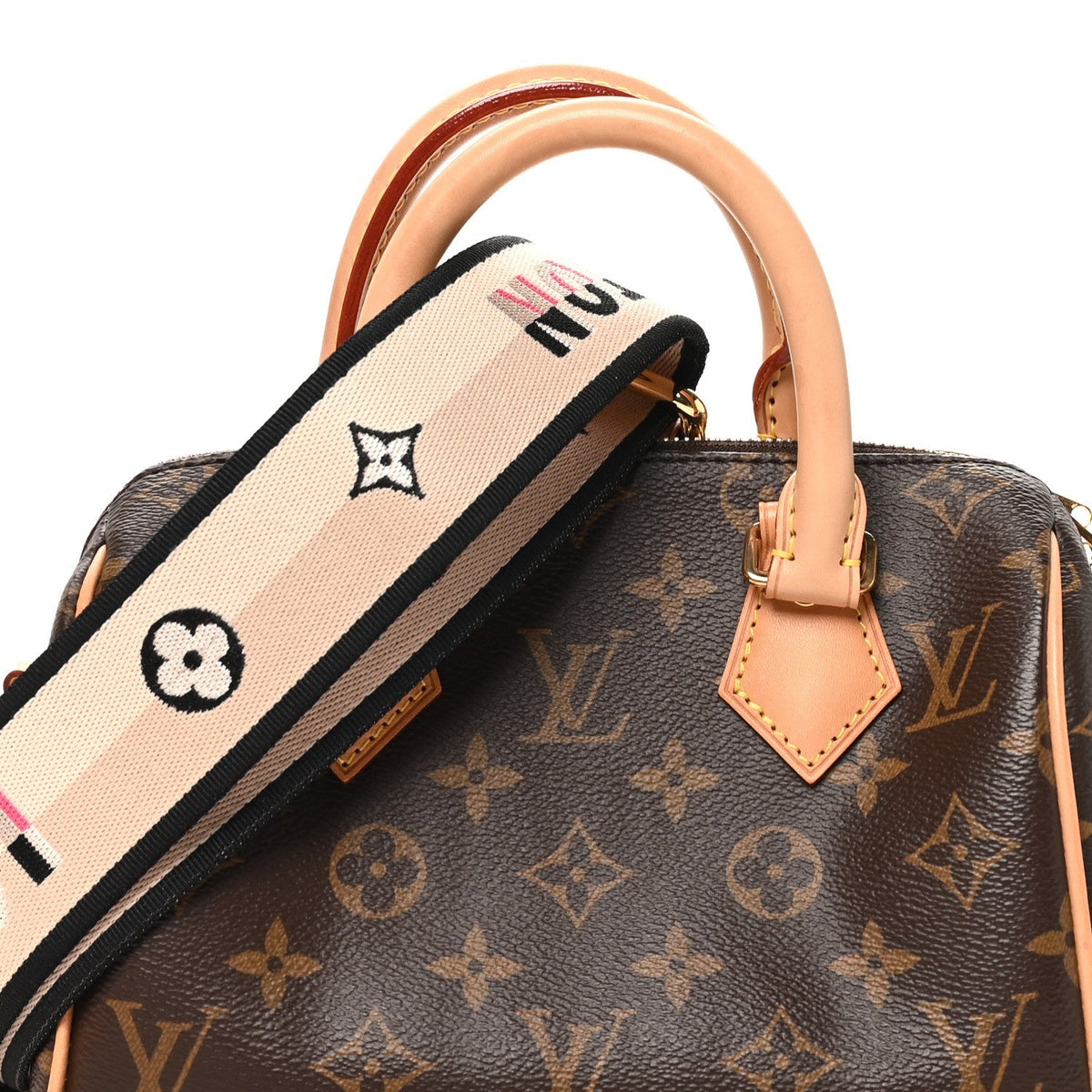 Louis Vuitton Monogram Speedy Bandouliere 20 Black
