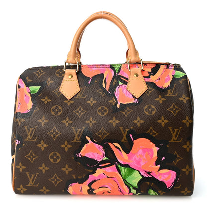 Louis Vuitton Monogram Roses Speedy 30 Brown