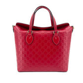 Signature Fold Over Tote Guccissima Leather Medium