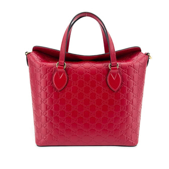 Signature Fold Over Tote Guccissima Leather Medium