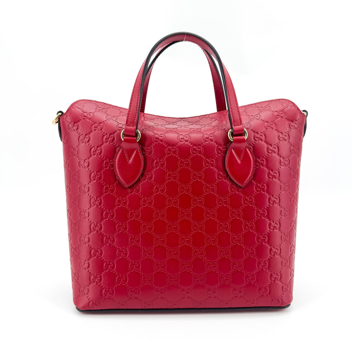 Signature Fold Over Tote Guccissima Leather Medium
