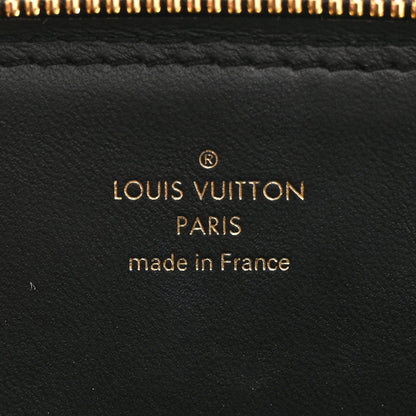 Louis Vuitton Lambskin Malletage Alma BB Black White