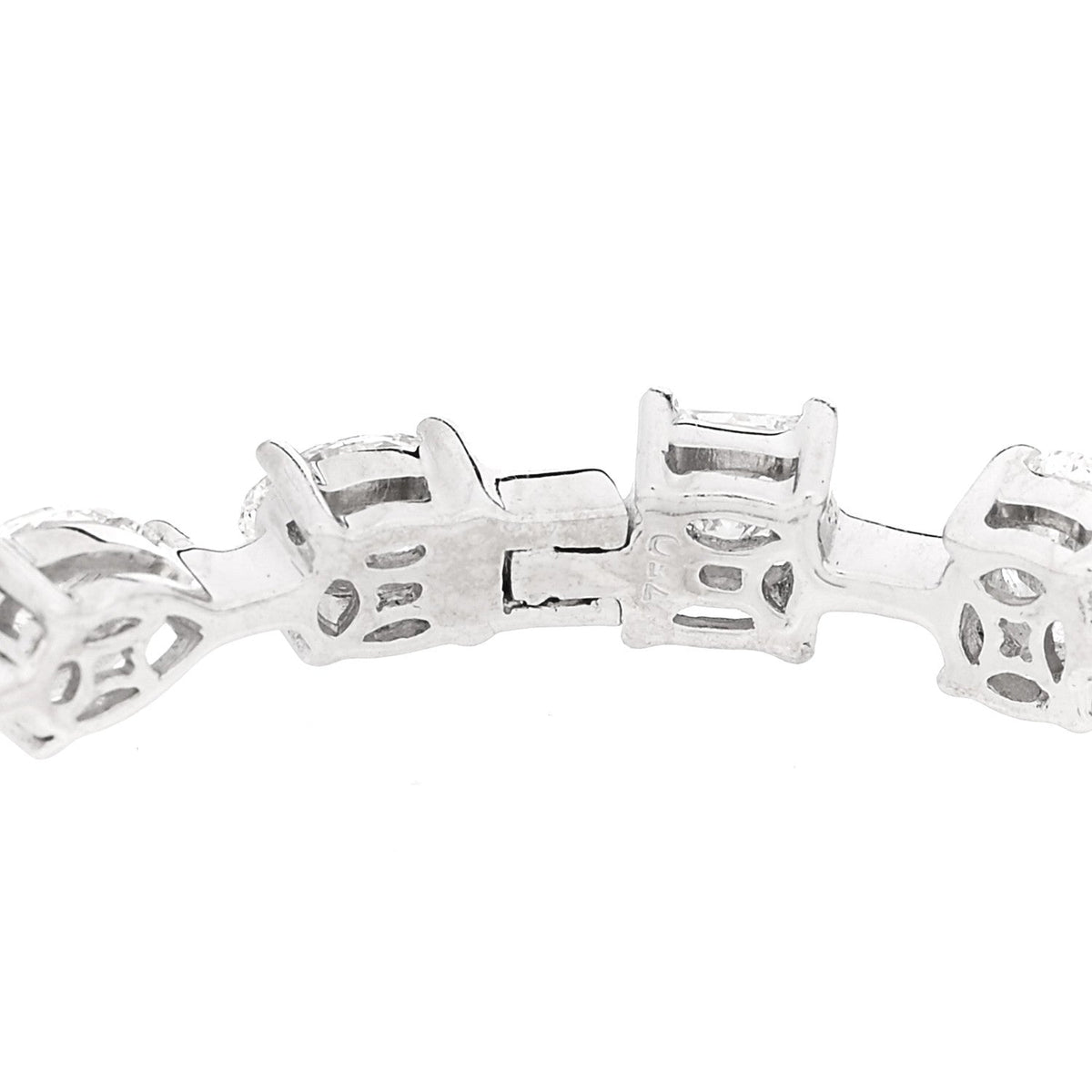 Parker & West by FASHIONPHILE18K White Gold Diamond 5.50ctw Emerald Marquis Oval Pear Princess Cut Bracelet